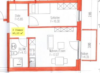 2 – Zimmer Wohnung in Singen