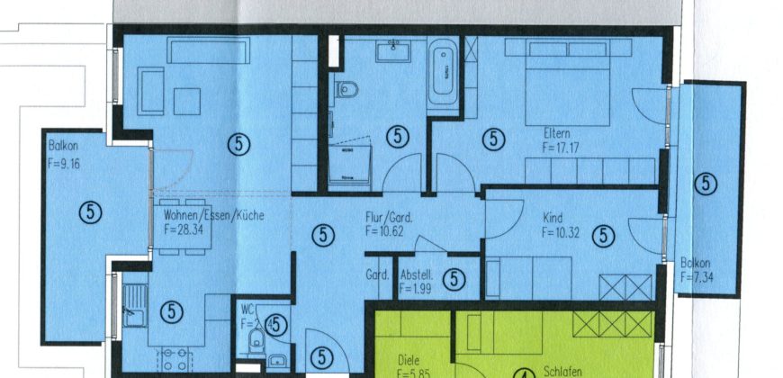 3,5 – Zimmer Neubauwohnung in Singen